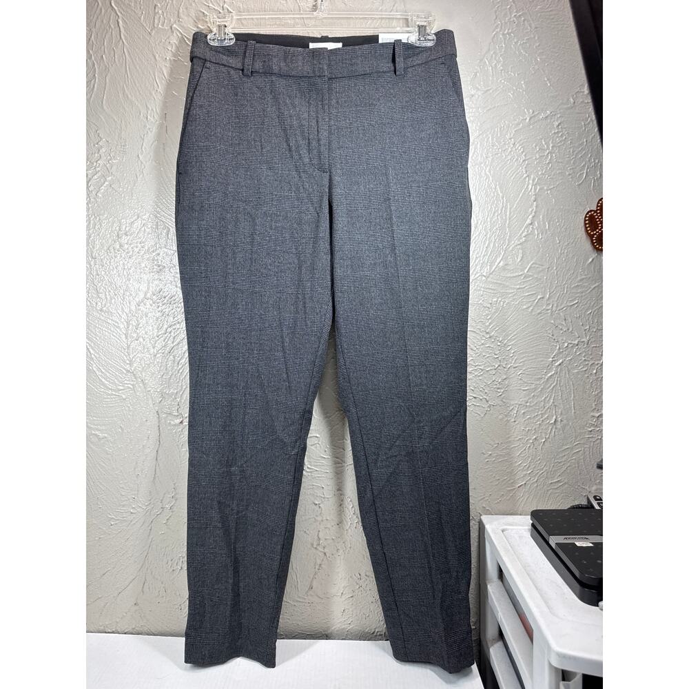 H&M‎ Womens Dress Pants Slacks Elastic Waist Ankle Tartan Plaid Size 10 NWT